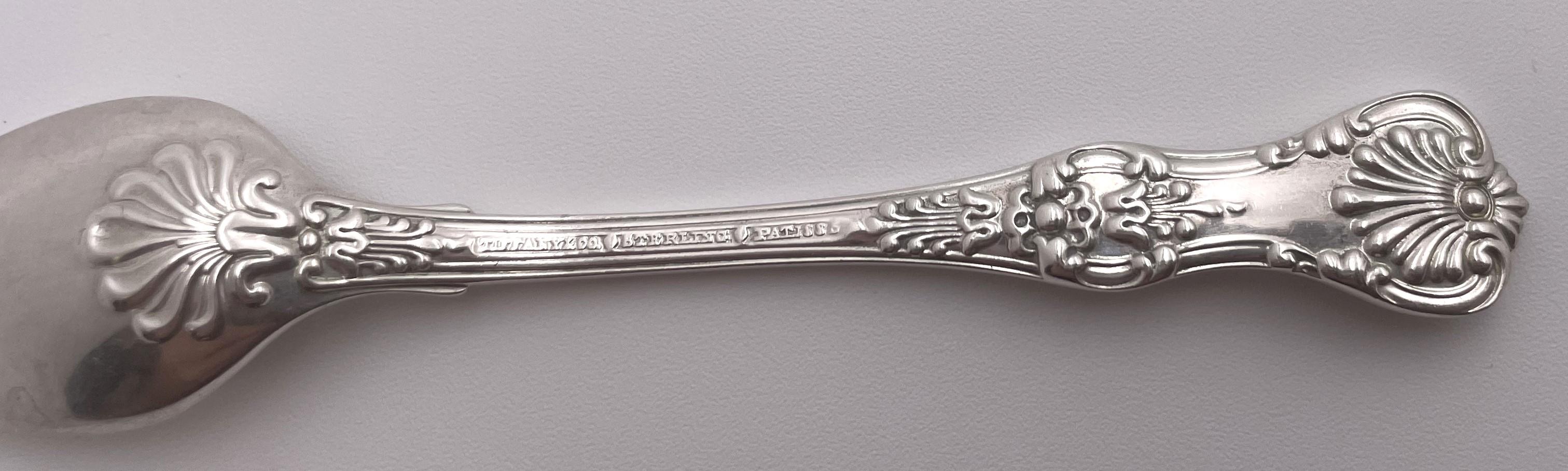 Argent Tiffany & Co. Set de 5 cuillères à demi-masse en argent Sterling King en vente