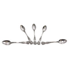 Tiffany & Co. Set de 5 cuillères à demi-masse en argent Sterling King