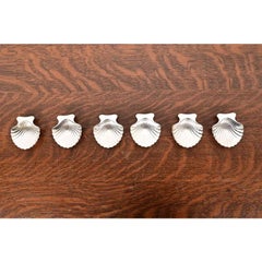 Tiffany & Co. Sterling Silver Shell Form Salt Cellars or Nut Bowls, Set of Six