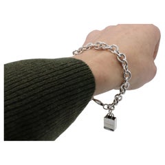 Tiffany & Co. Sterling Silver Shopping Bag Charm Bracelet