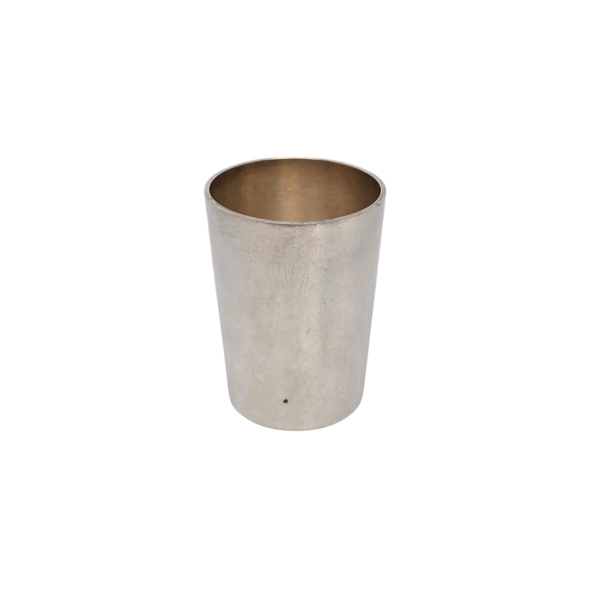 Women's or Men's Tiffany & Co Sterling Silver Shot/Cordial Cup w/Monogram #20811