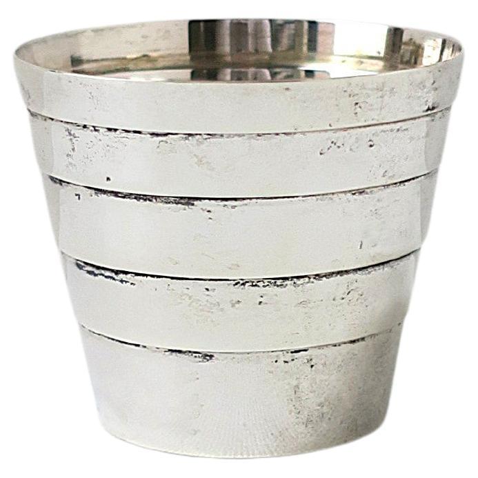 Tiffany & Co. Sterling Silver Shot Glass Art Deco Period