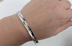 Tiffany & CO Sterling Silver Signature "1837" Bangle 34.4 Grams Size 7 1/2"