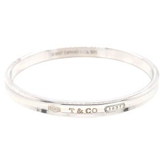 Tiffany & CO Sterling Silver Signature "1837" Bangle 34.4 Grams Size 7 1/2"