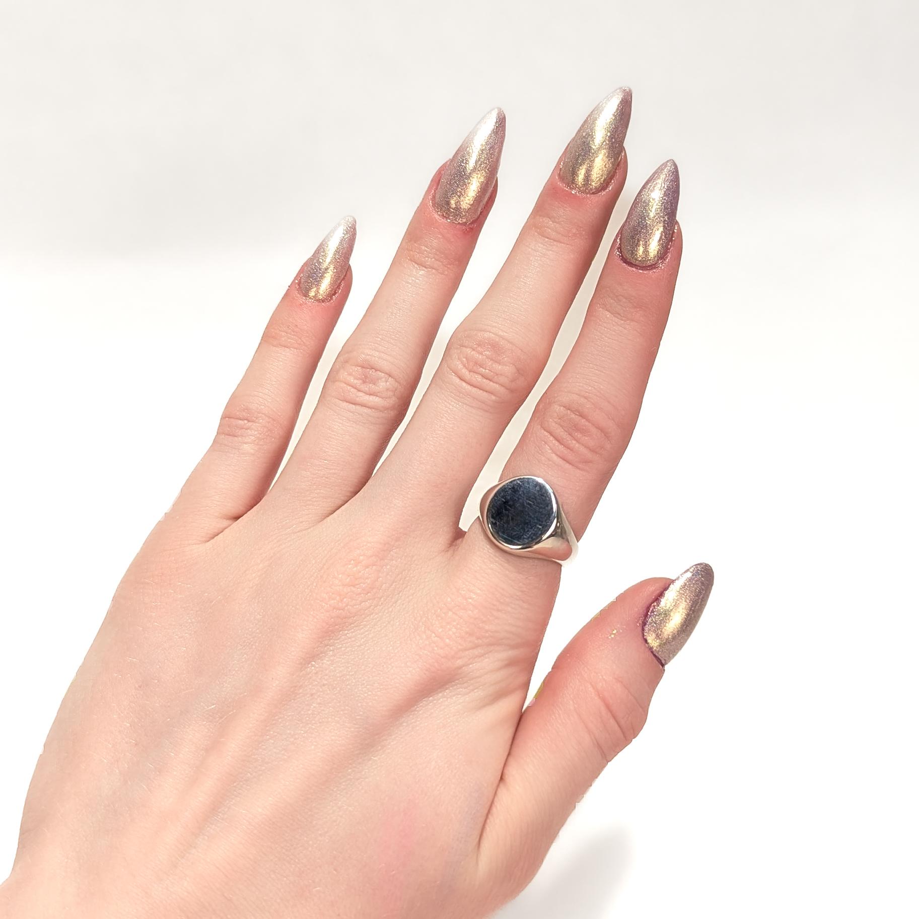 Tiffany & Co. Anello con sigillo in argento sterling in vendita 6