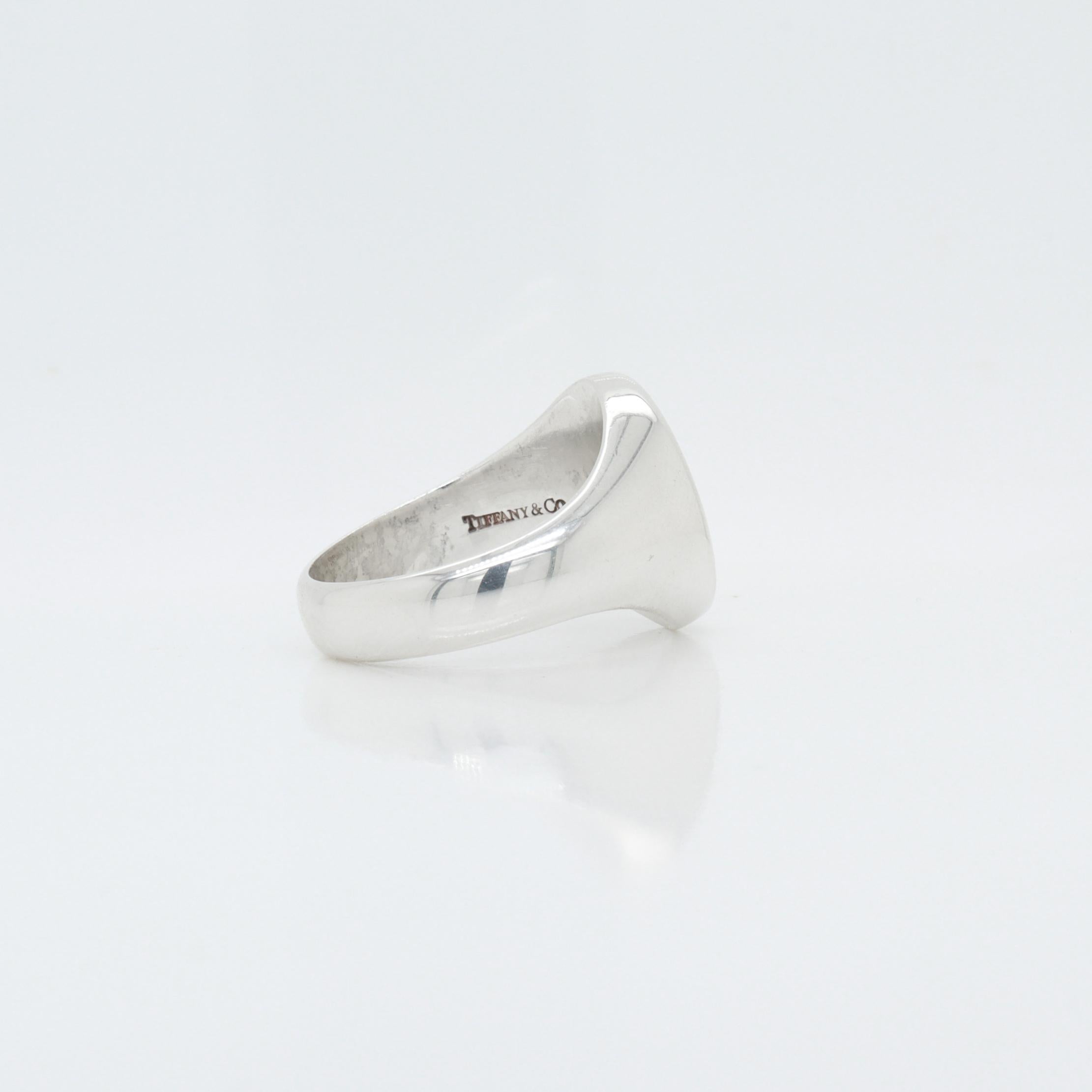 da uomo o donna Tiffany & Co. Anello con sigillo in argento sterling in vendita