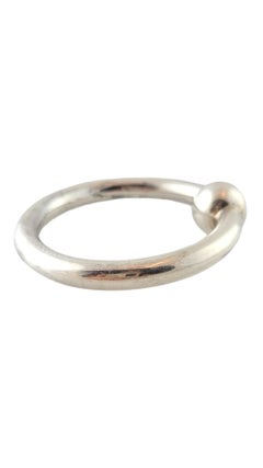 Tiffany & Co. Sterling Silver Single Circle Baby Rattle #17603