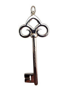 Tiffany & Co Sterling Silver Skeleton Key Pendant #25361
