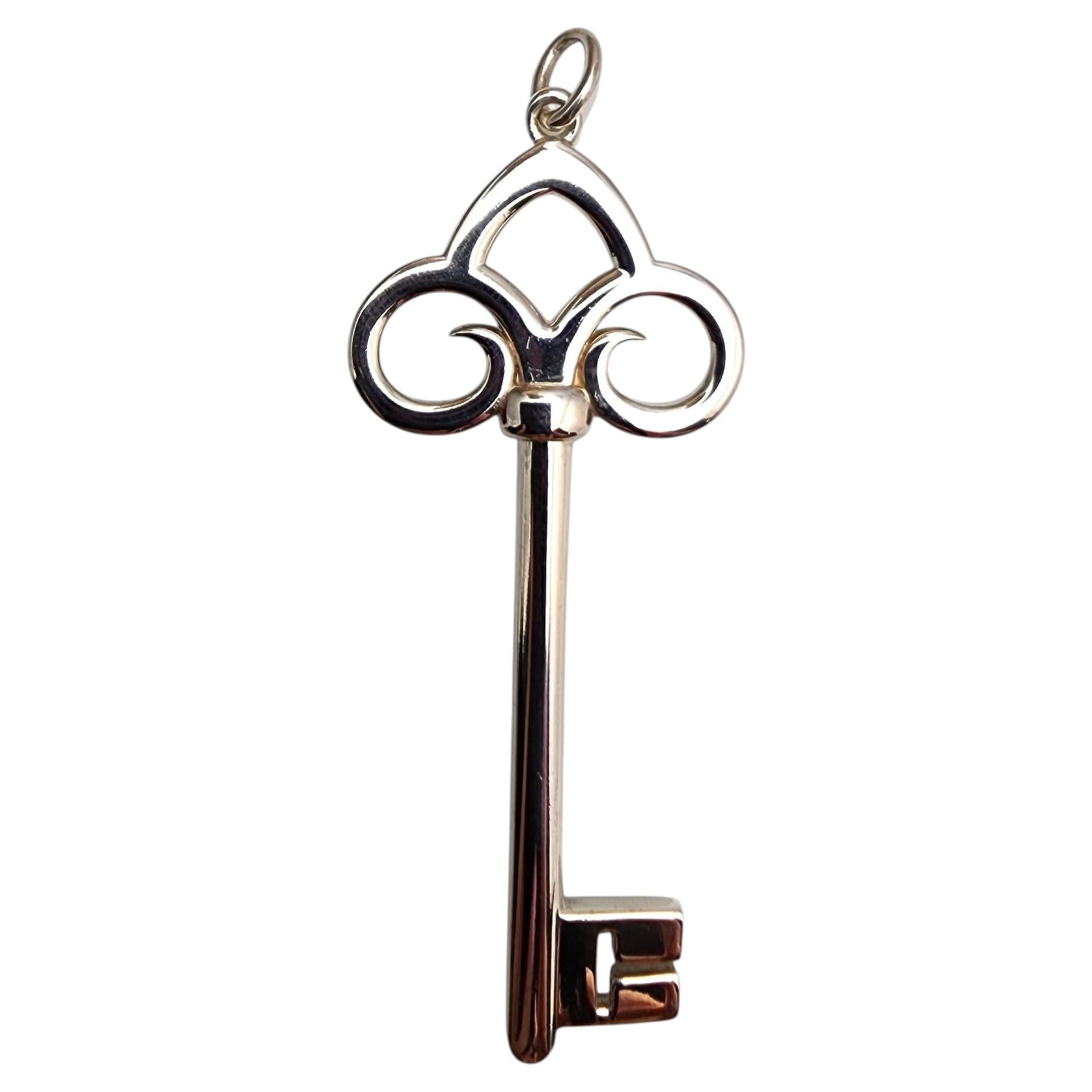 Tiffany & Co Sterling Silver Skeleton Key Pendant #25361