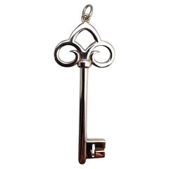 Tiffany & Co Sterling Silver Skeleton Key Pendant #25361