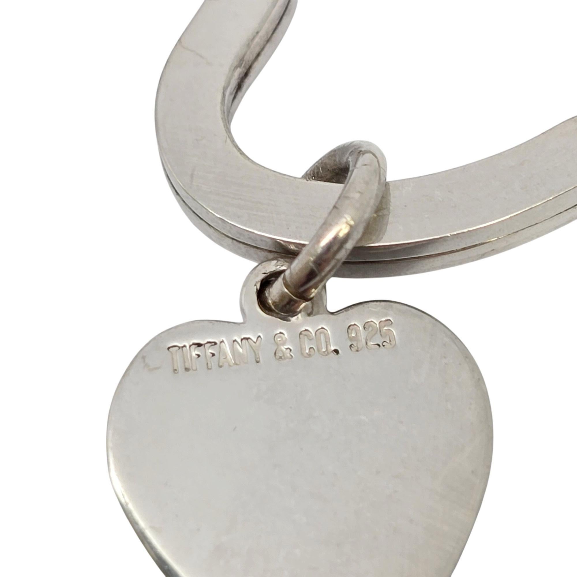 Tiffany & Co Sterling Silver Small Heart Keychain/Key Ring #21833 For Sale 5