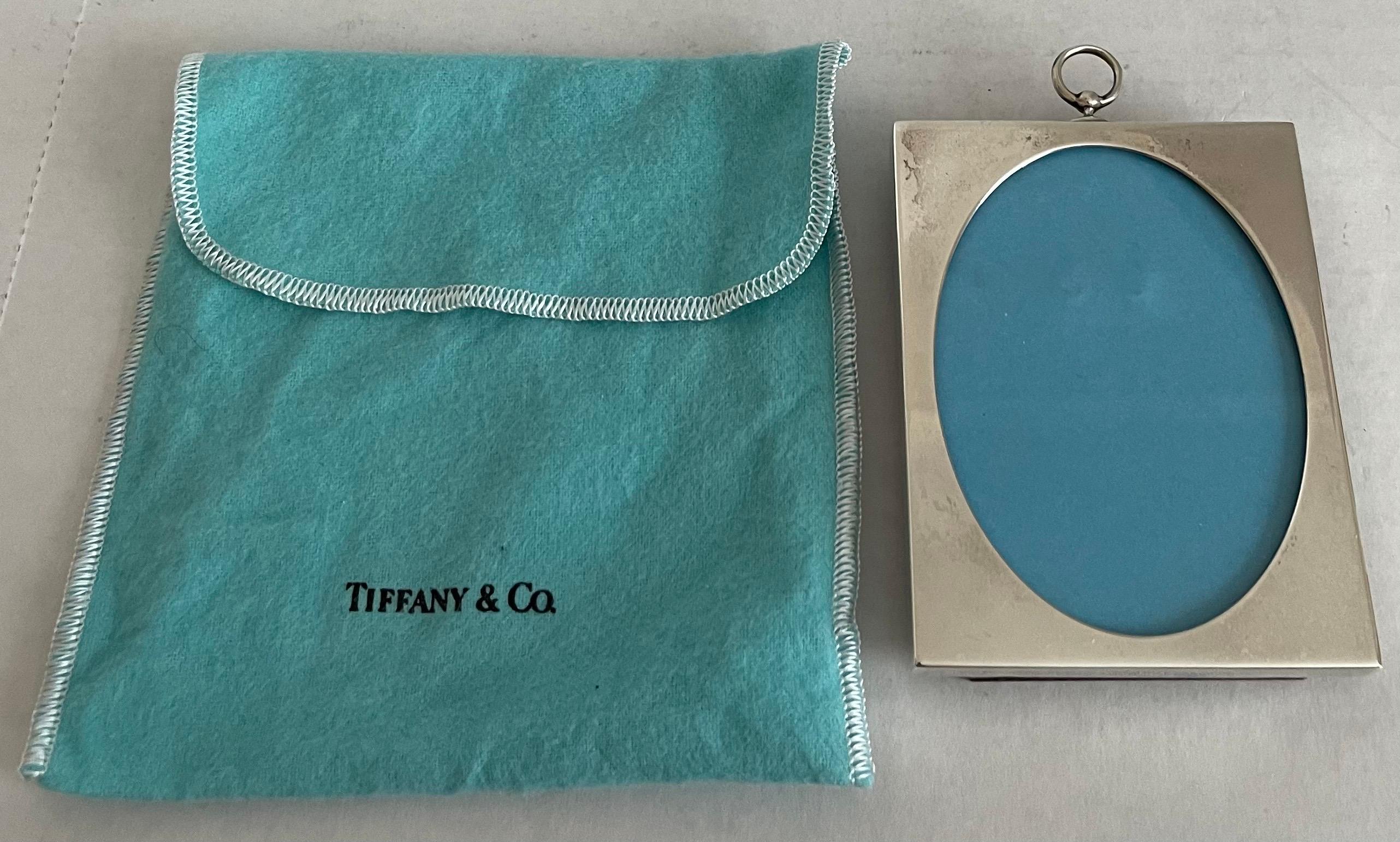 Late 20th Century Tiffany & Co. Sterling Silver Small Picture Frame