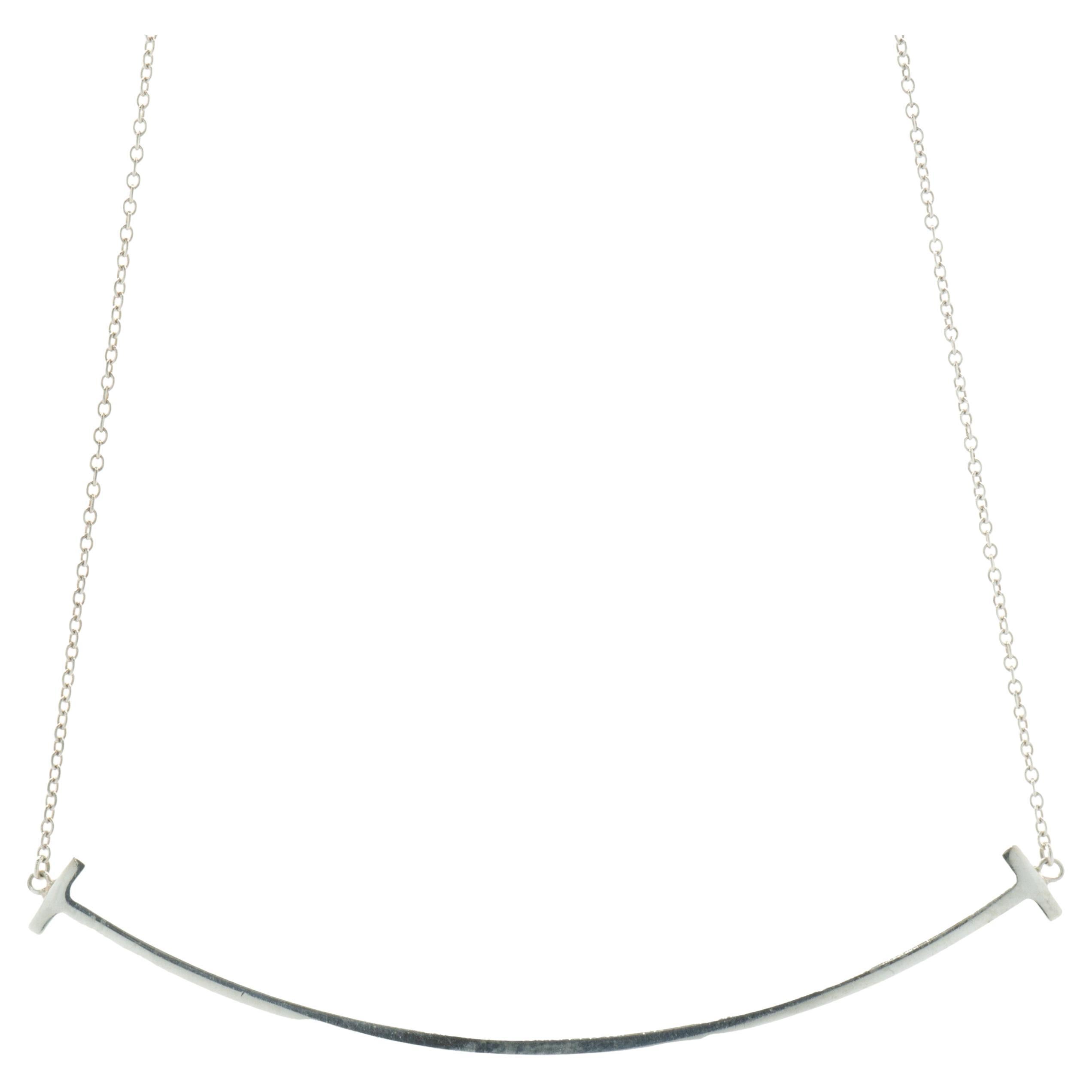 Tiffany & Co. Sterling Silver Smile Necklace