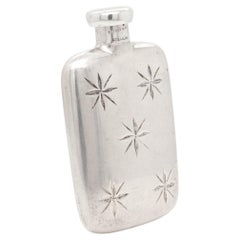 Tiffany & Co. Sterling Silver 'Snowflake' Miniature Perfume Bottle or Flask