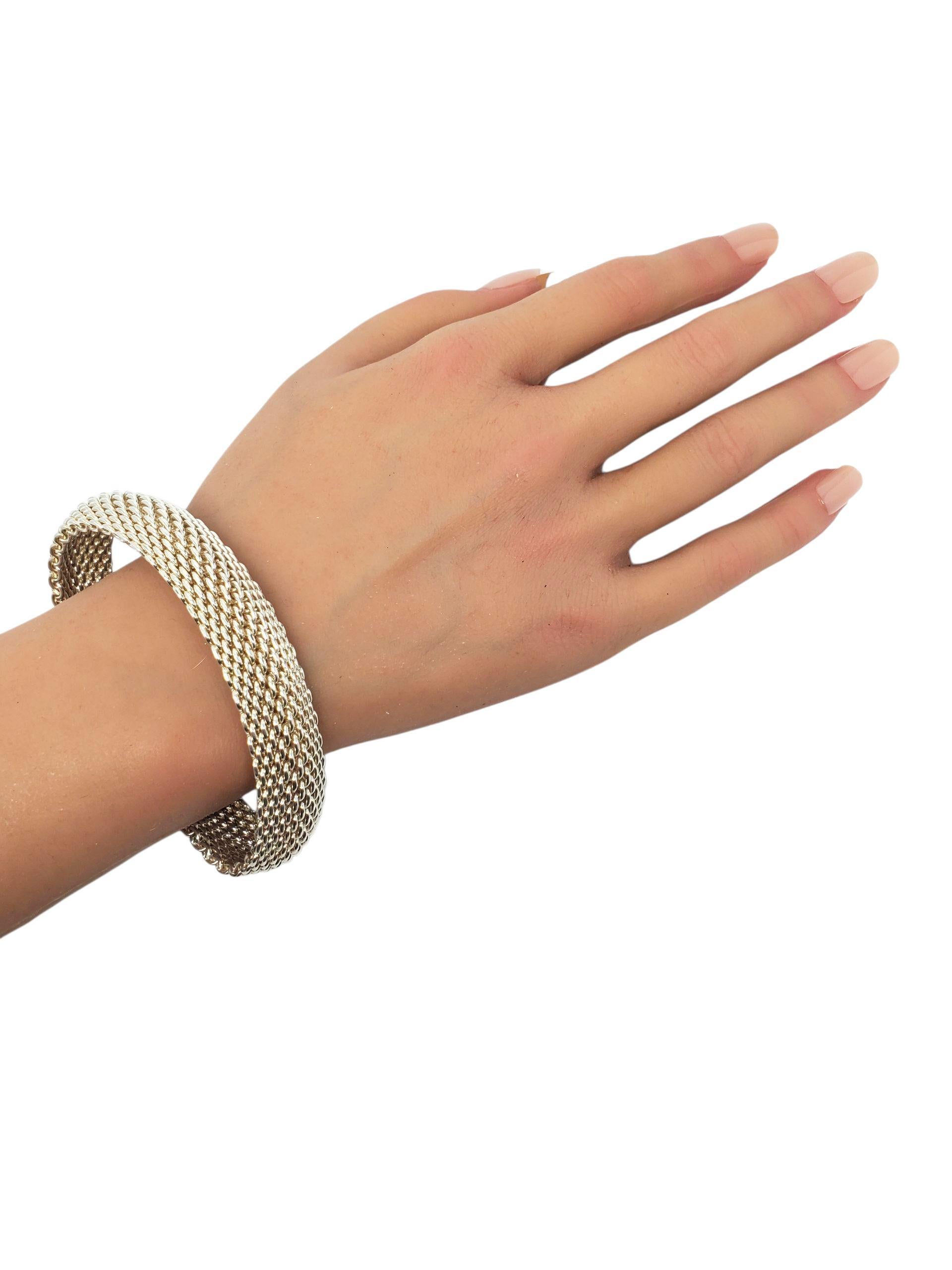 Tiffany & Co. Bracciale a maglie intrecciate Somerset Bangle in argento Sterling #22611 in vendita 2