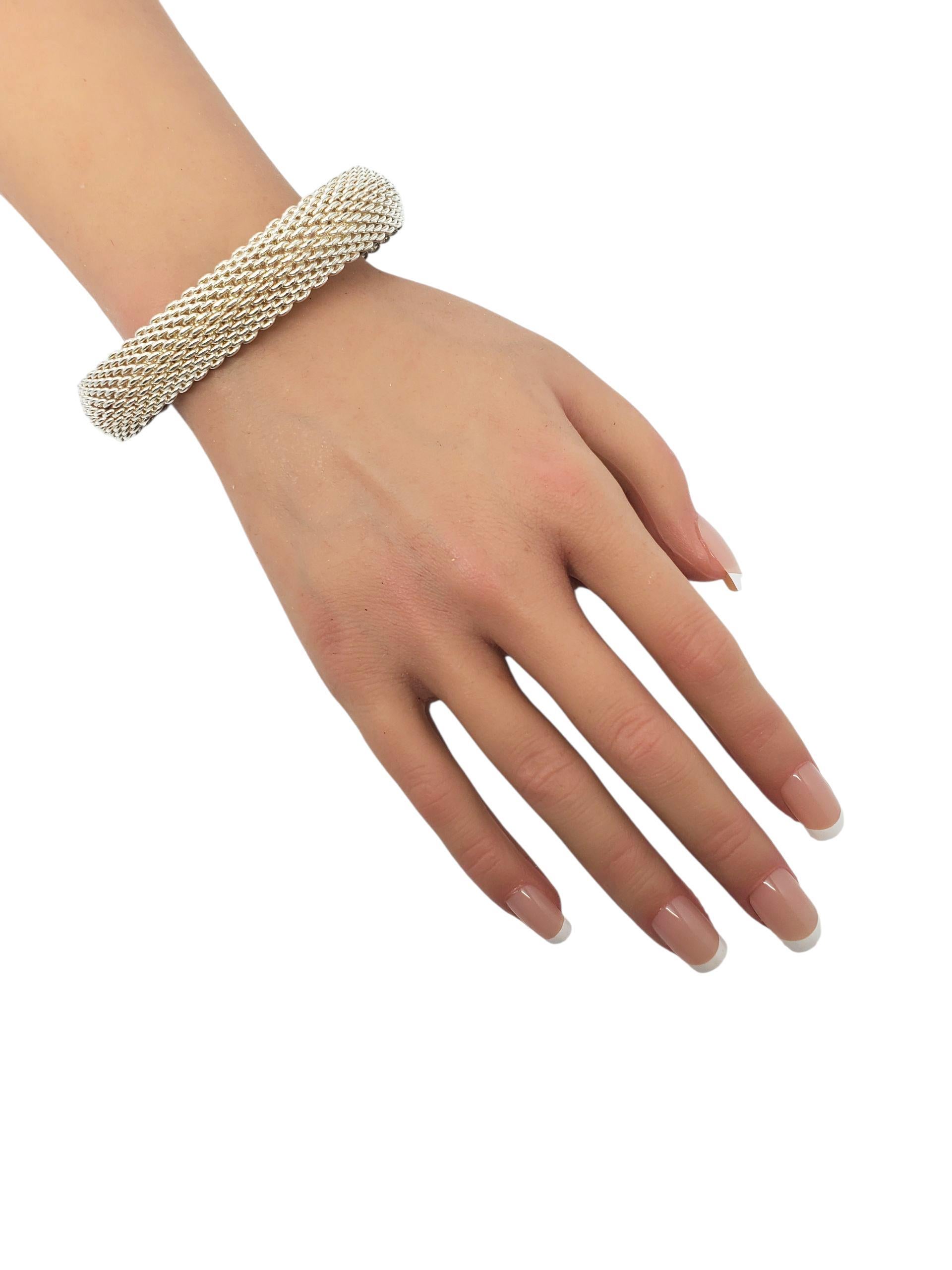 Tiffany & Co. Bracciale a maglie intrecciate Somerset Bangle in argento Sterling #22611 in vendita 3