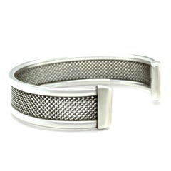 Tiffany & Co. Sterling Silver Somerset Cuff Bracelet 21.66g