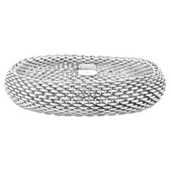 Tiffany & Co Sterling Silver Somerset Mesh Bracelet 7.5"