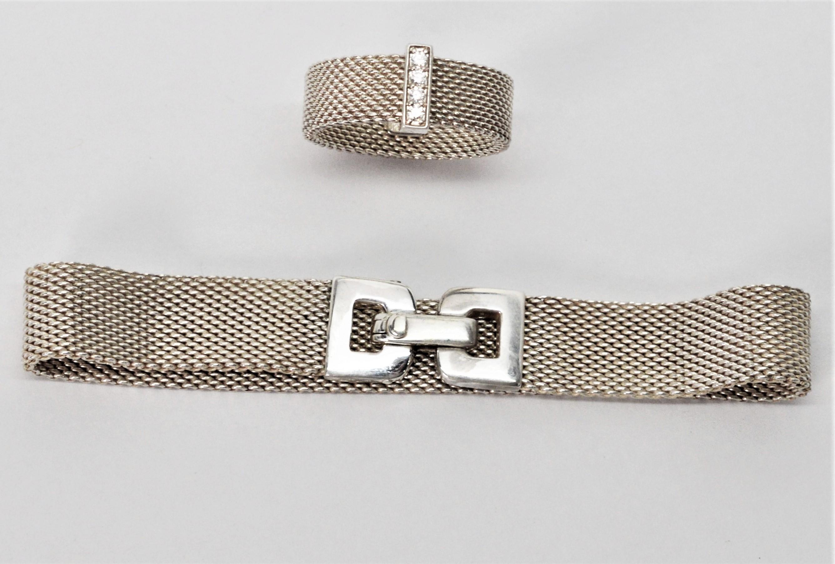 tiffany silver mesh bracelet