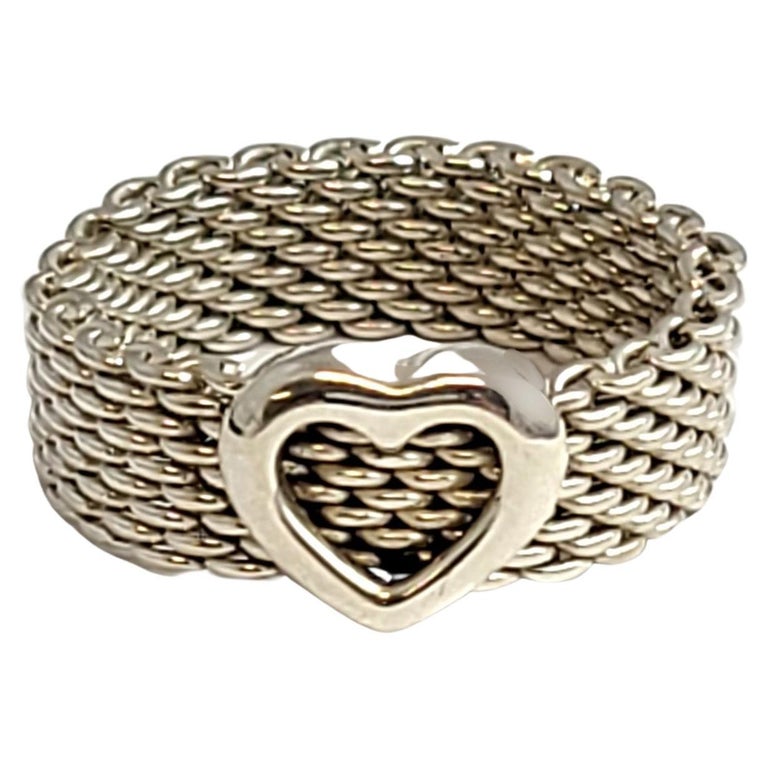 Tiffany somerset heart ring clearance