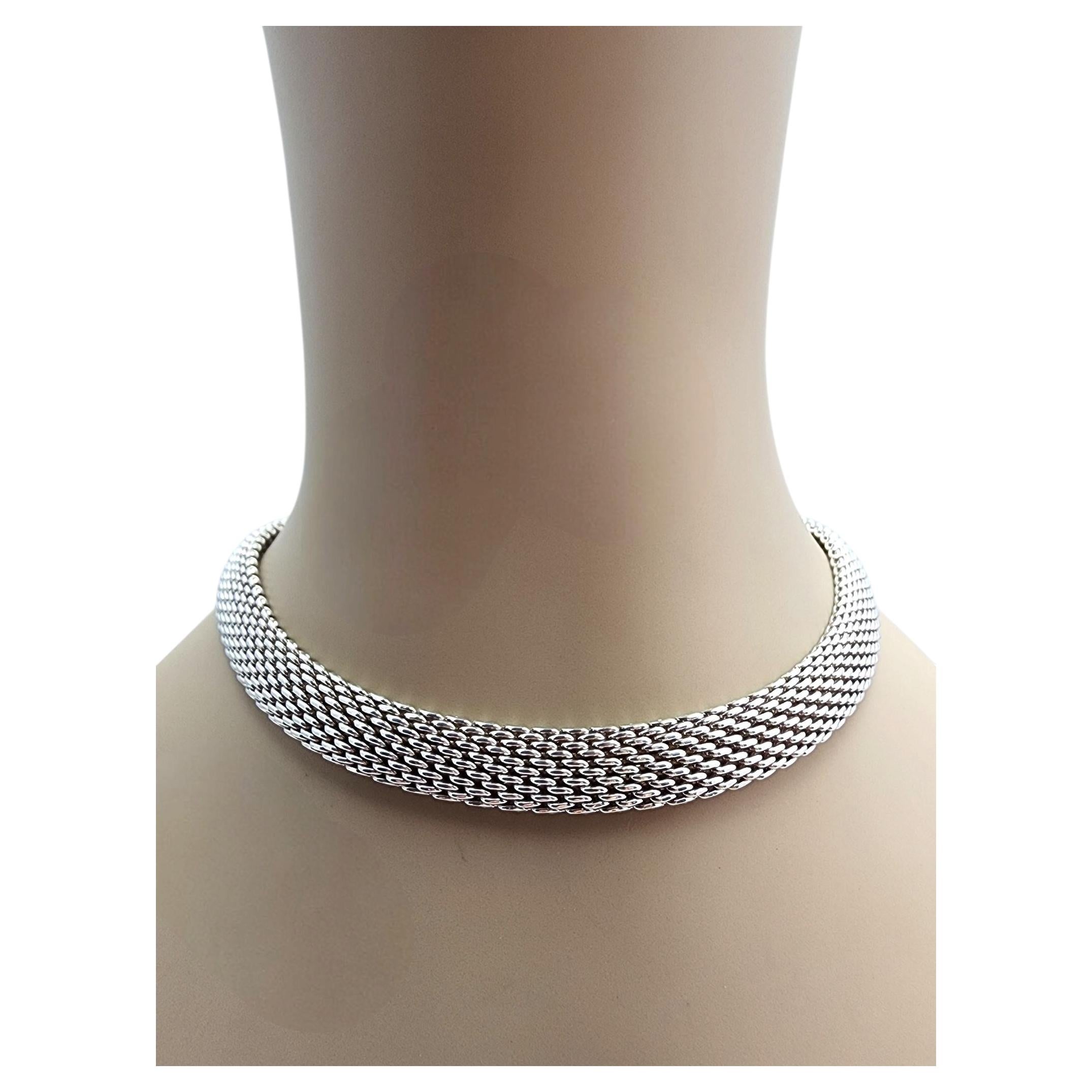 Collar de plata de ley «Somerset Mesh» de Tiffany & Co., 17,25" #25365