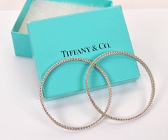 Tiffany & Co. Sterling Silver Somerset Narrow Woven Mesh Bangle Bracelet Pair