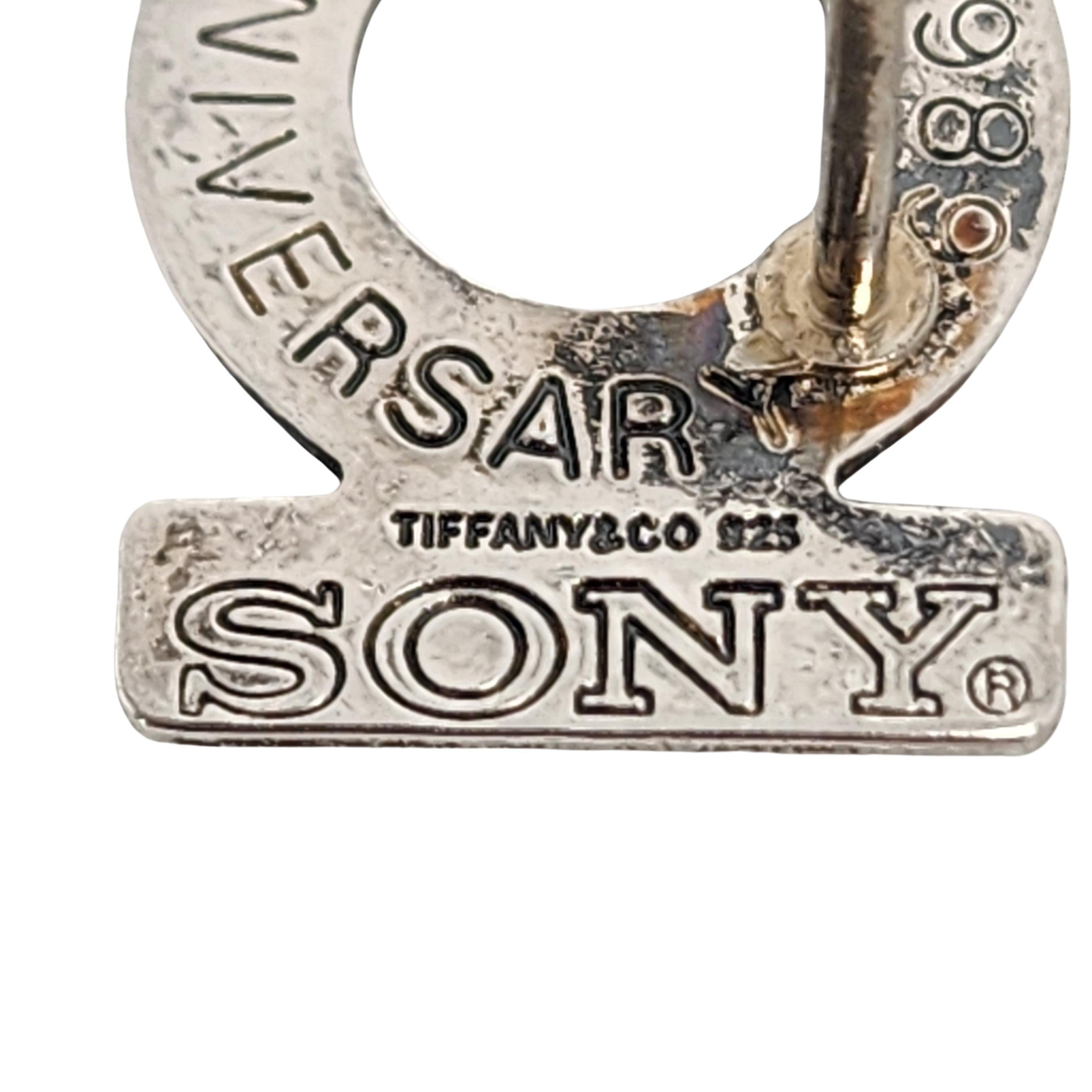 Tiffany & Co Sterling Silver Sony Walkman 10th Anniversary Tie Tack Pin #15853 1
