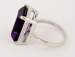 Tiffany & co Sterling Silver Sparkler Amethyst Gemstone Ring Size 7