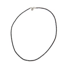 Tiffany & Co. Sterling Silver Spinel Ziegfeld Faceted Bead Necklace