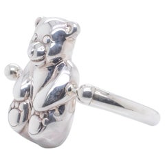Used Tiffany & Co. Sterling Silver Spinning Bear Rattle