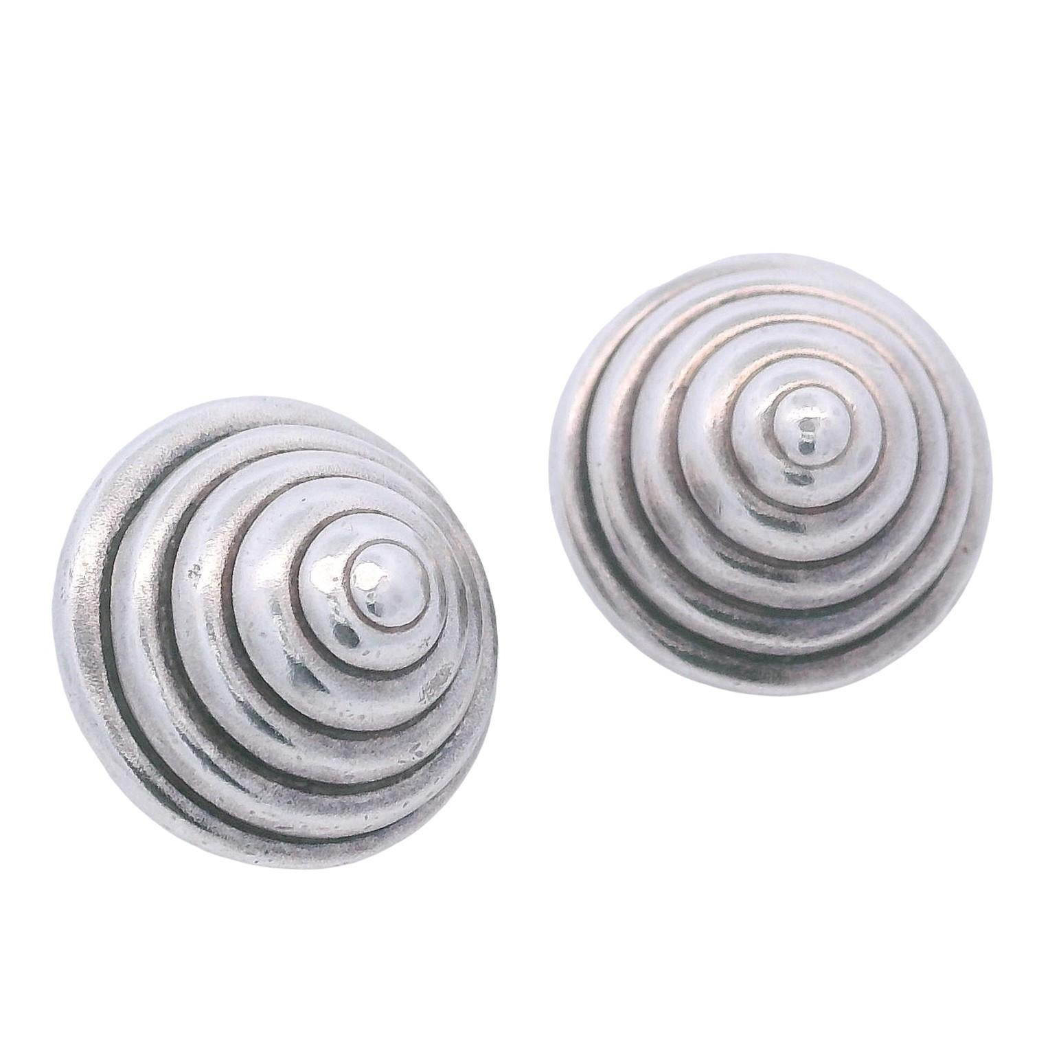 Tiffany & Co. Orecchini a cono a spirale in argento sterling in vendita 2