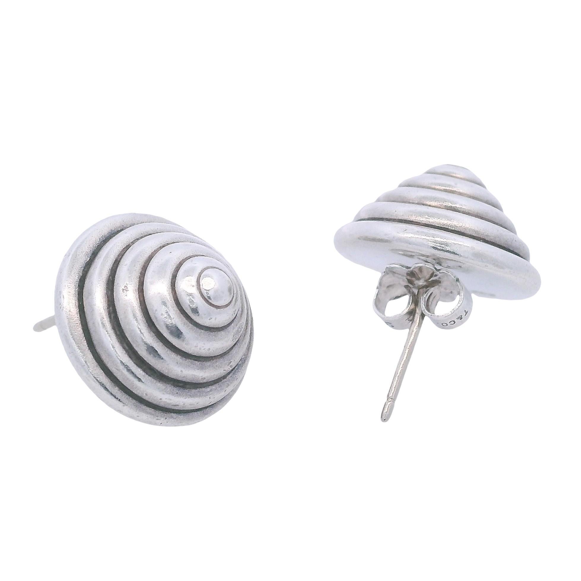 Tiffany & Co. Orecchini a cono a spirale in argento sterling in vendita 3