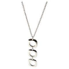 Tiffany & Co. Sterling Silver  Square Cushion Pendant