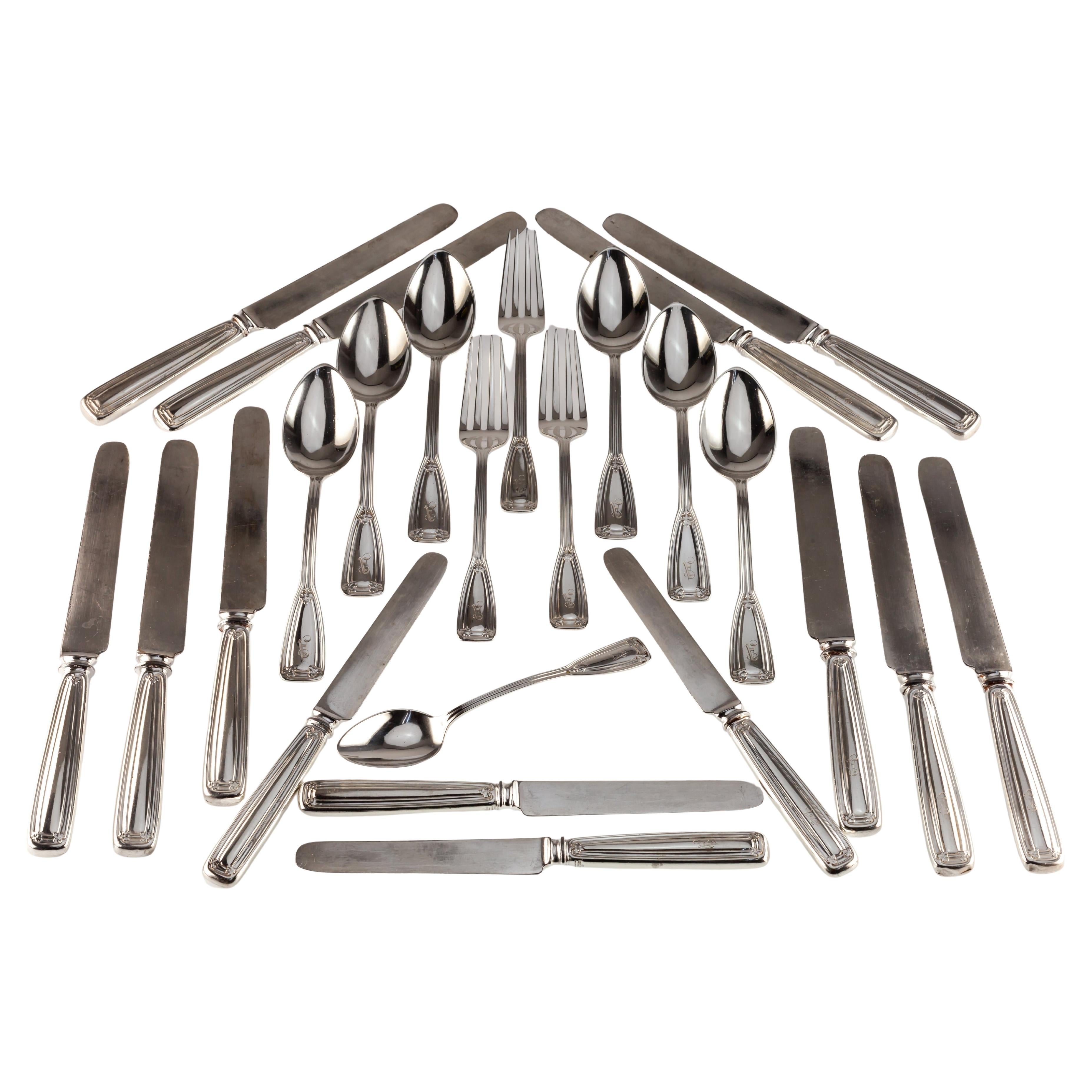 Tiffany & Co. Sterling Silver St. Dustan Flatware Set 24 Pieces