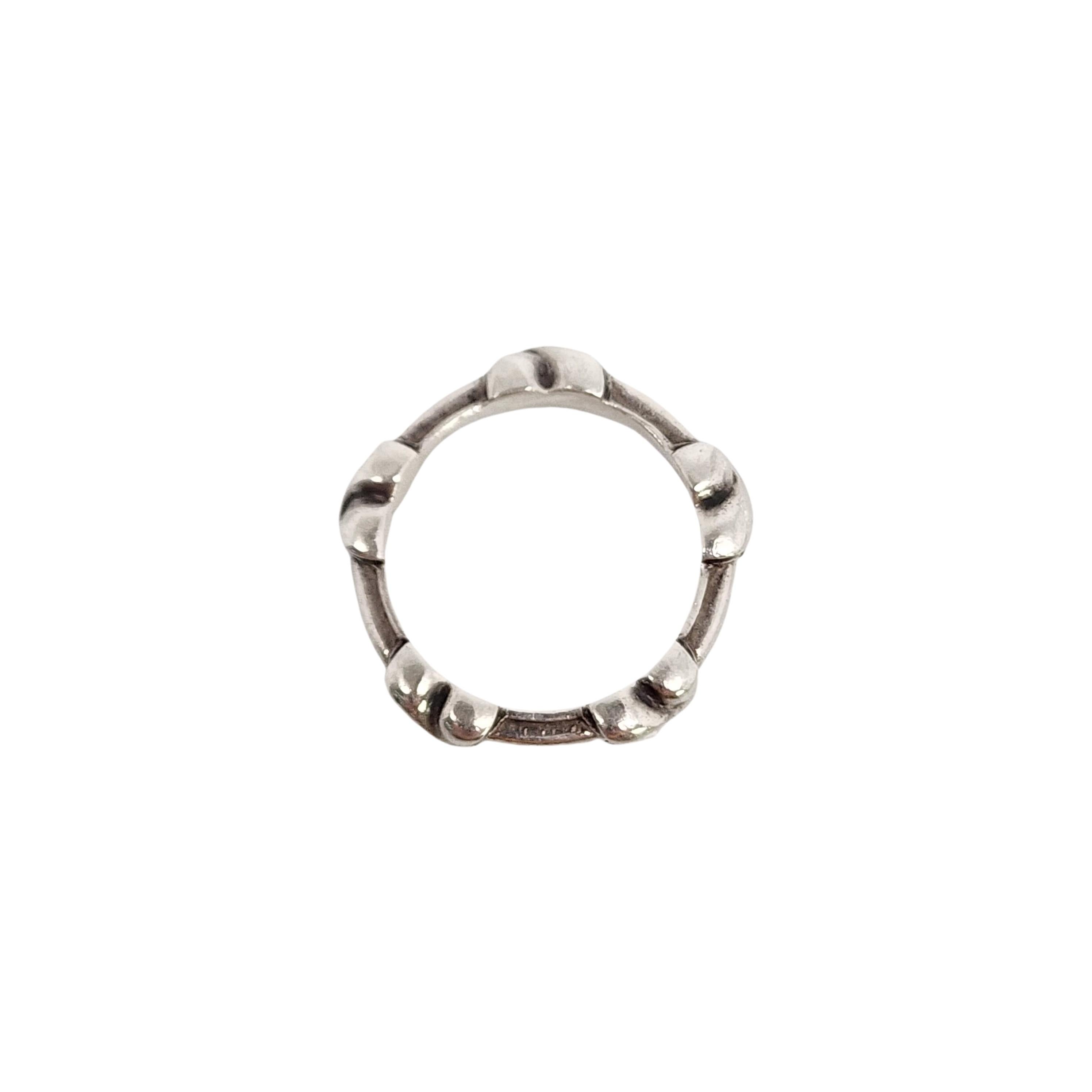 Stapelbarer X-Ringband aus Sterlingsilber von Tiffany & Co, Größe 5 1/2 3