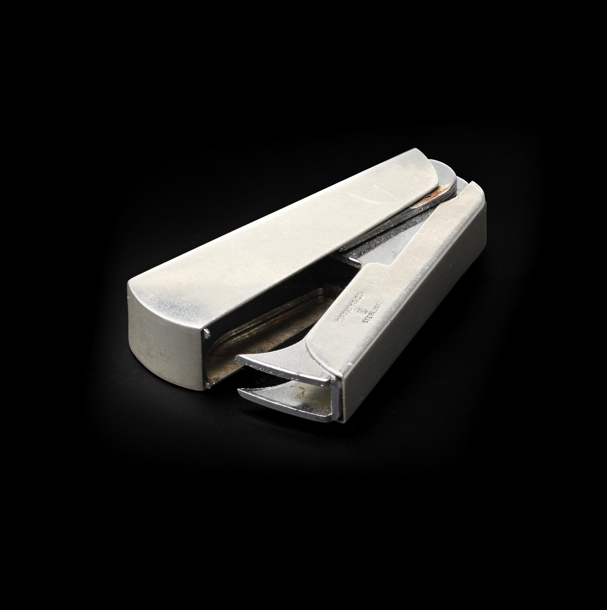 Argento Tiffany & Co. Rimozione della spillatrice in argento sterling in vendita