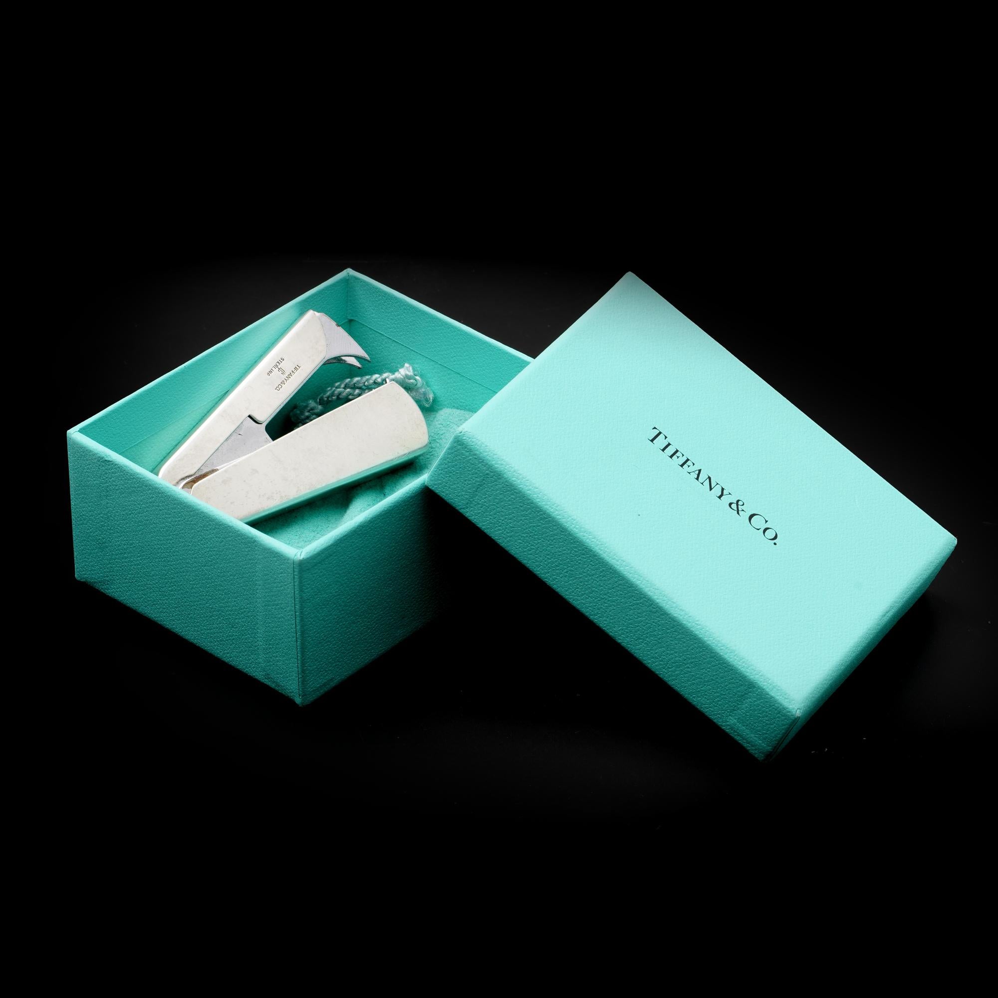 Tiffany & Co. Rimozione della spillatrice in argento sterling in vendita 4