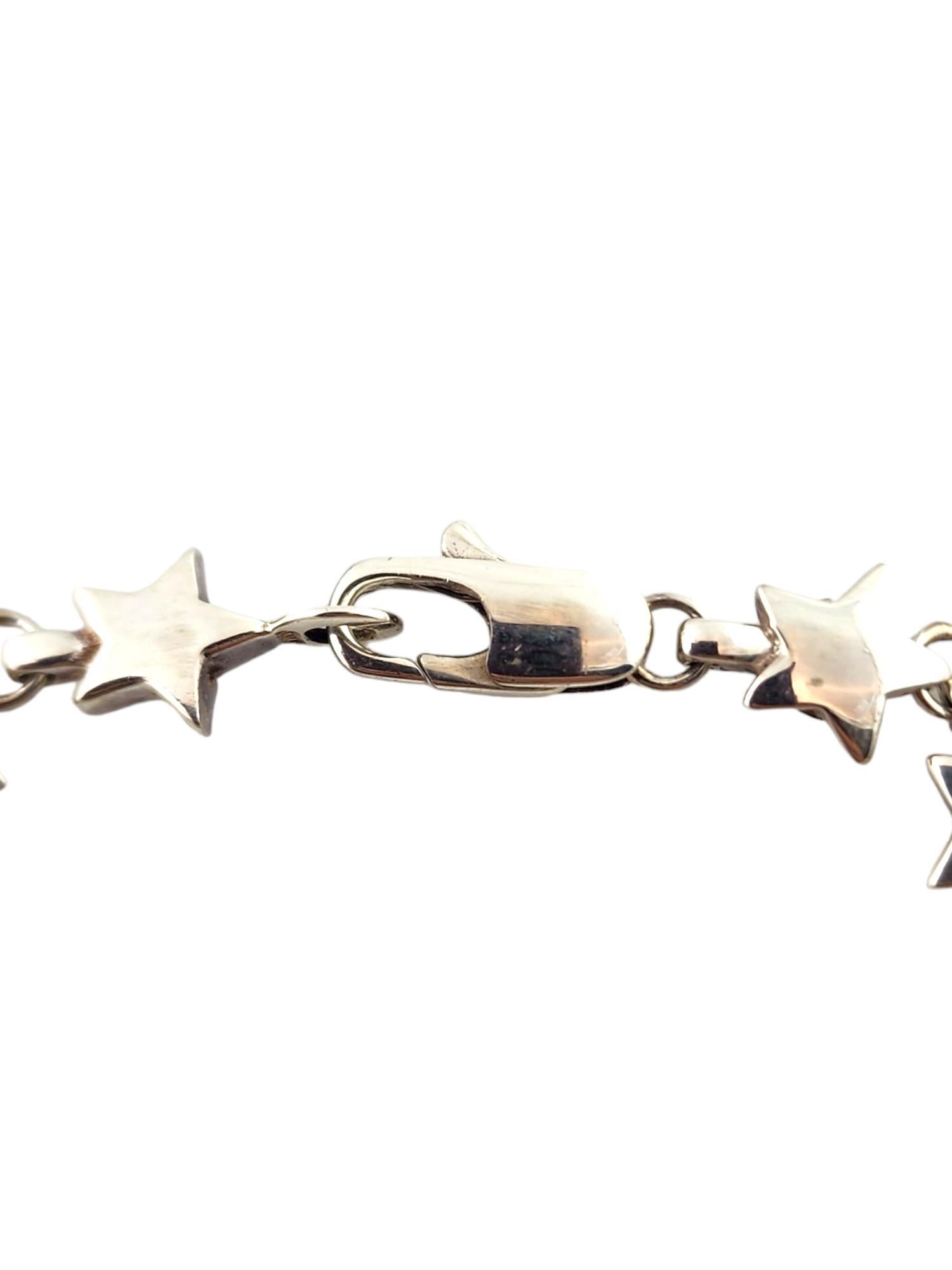 Tiffany & Co. Sterling Silver Star Link Bracelet #18288 In Good Condition In Washington Depot, CT