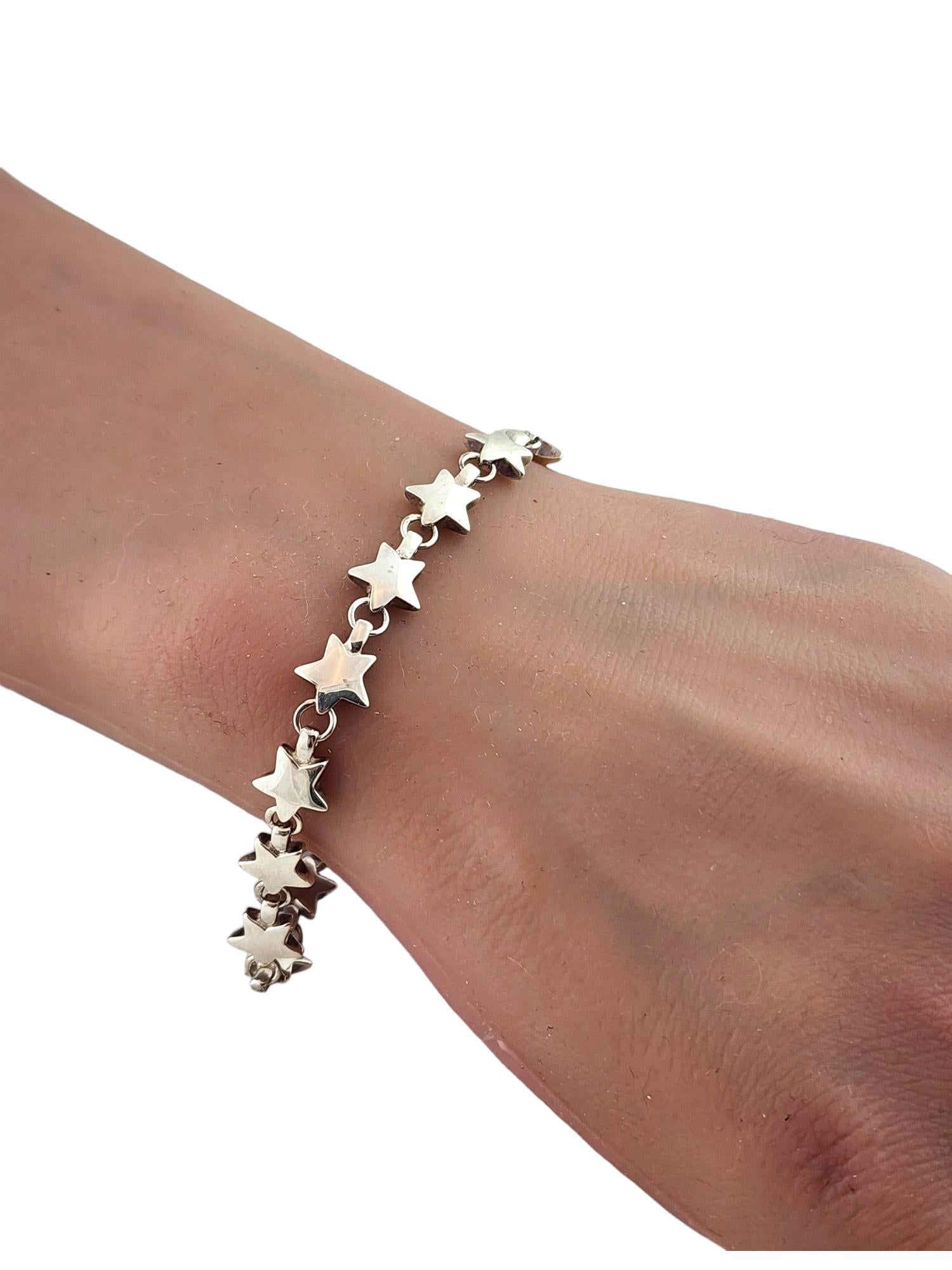Tiffany & Co. Sterling Silver Star Link Bracelet #18288 1