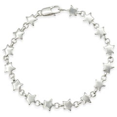 Tiffany & Co. Sterling Silver Star Link Bracelet
