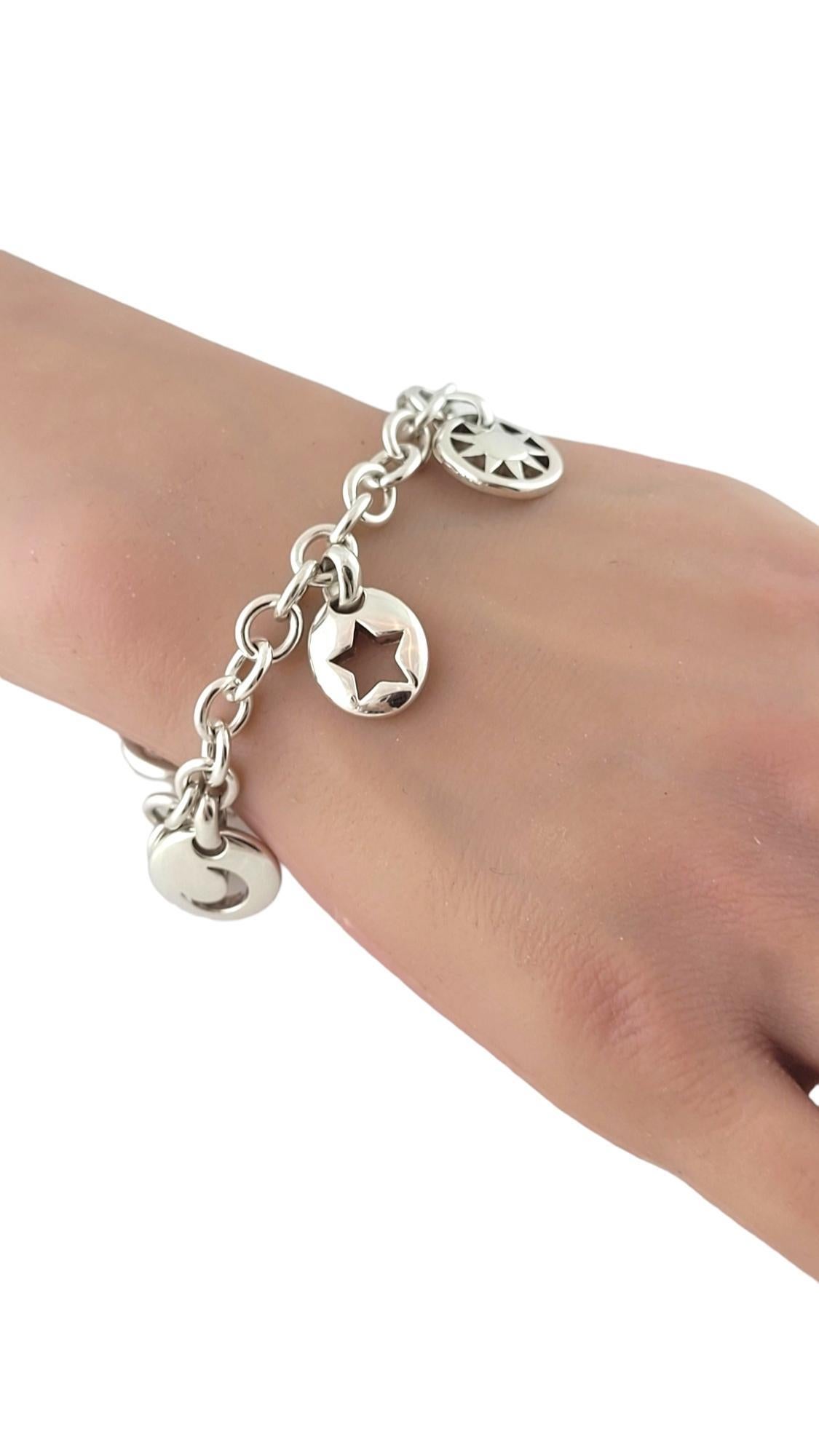 Tiffany & Co. Sterling Silver Stars and Moon Charm Bracelet #17395 4