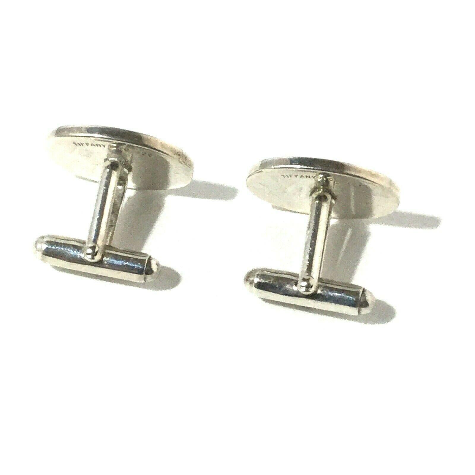 Tiffany & Co Sterling Silver Stethoscope Cufflinks In Good Condition In Washington Depot, CT