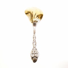 Tiffany & Co. Sterling Silver Strawberry Pattern Berry Spoon