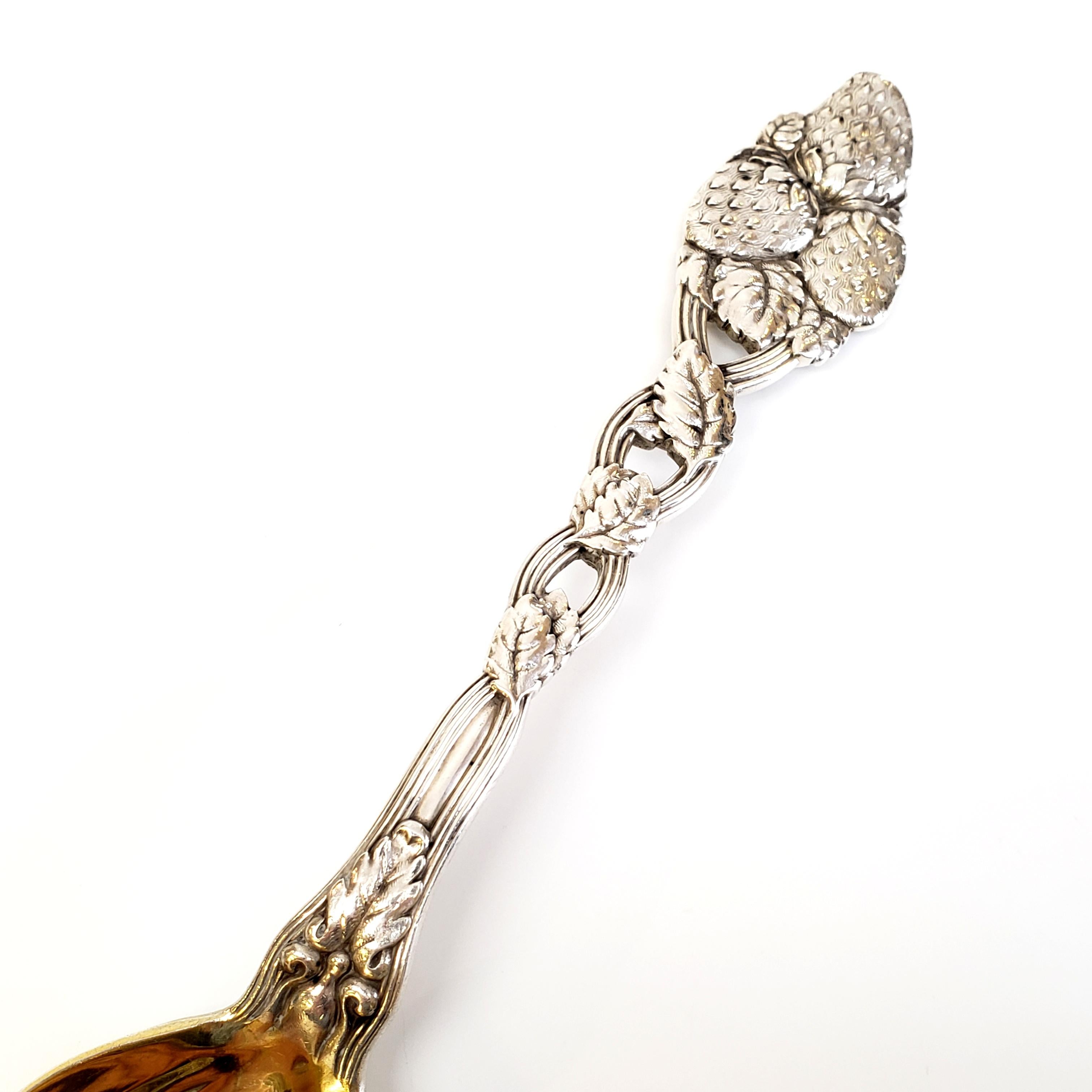 Unknown Tiffany & Co. Sterling Silver Strawberry Pattern Berry Spoon For Sale