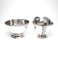 Tiffany & Co. Sterling Silver Sugar Bowl and Creamer Set
