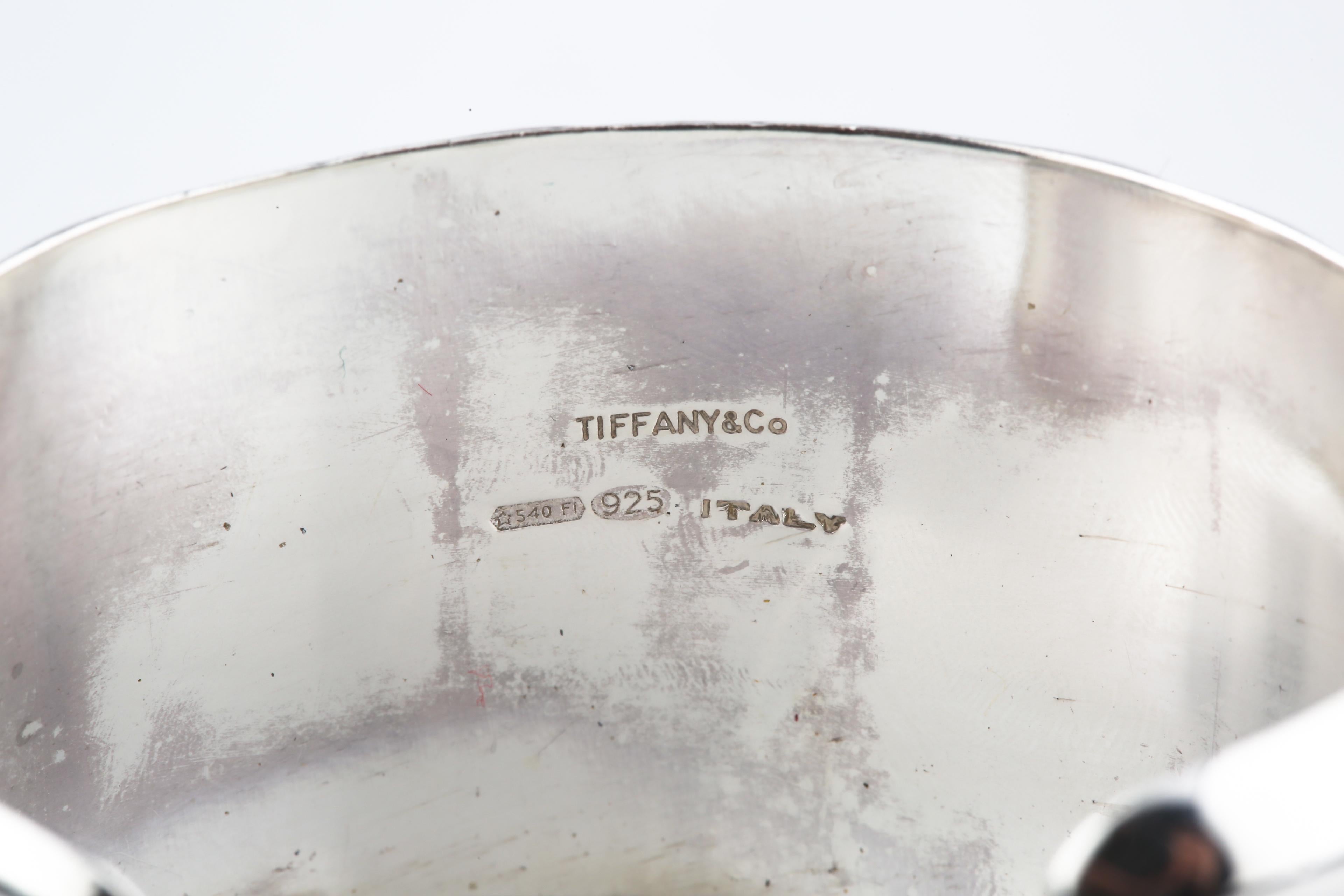 Manchette tourbillonnante Tiffany & Co, bracelet rétiré de Florence, Italie Bon état - En vente à Sherman Oaks, CA