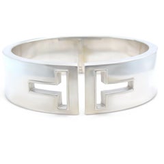 Tiffany & Co Sterling Silver T Cutout Cuff Bracelet 83.71g