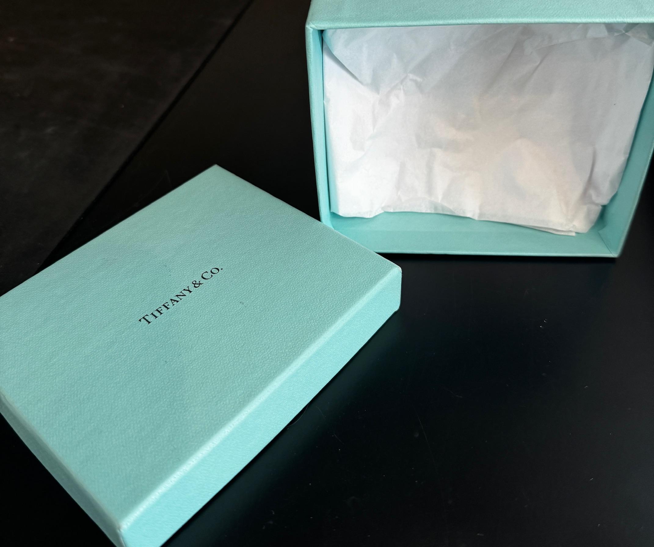 Tiffany & Co. Bracciale con cerniera quadrata a T in argento sterling con scatola #23714 in vendita 4