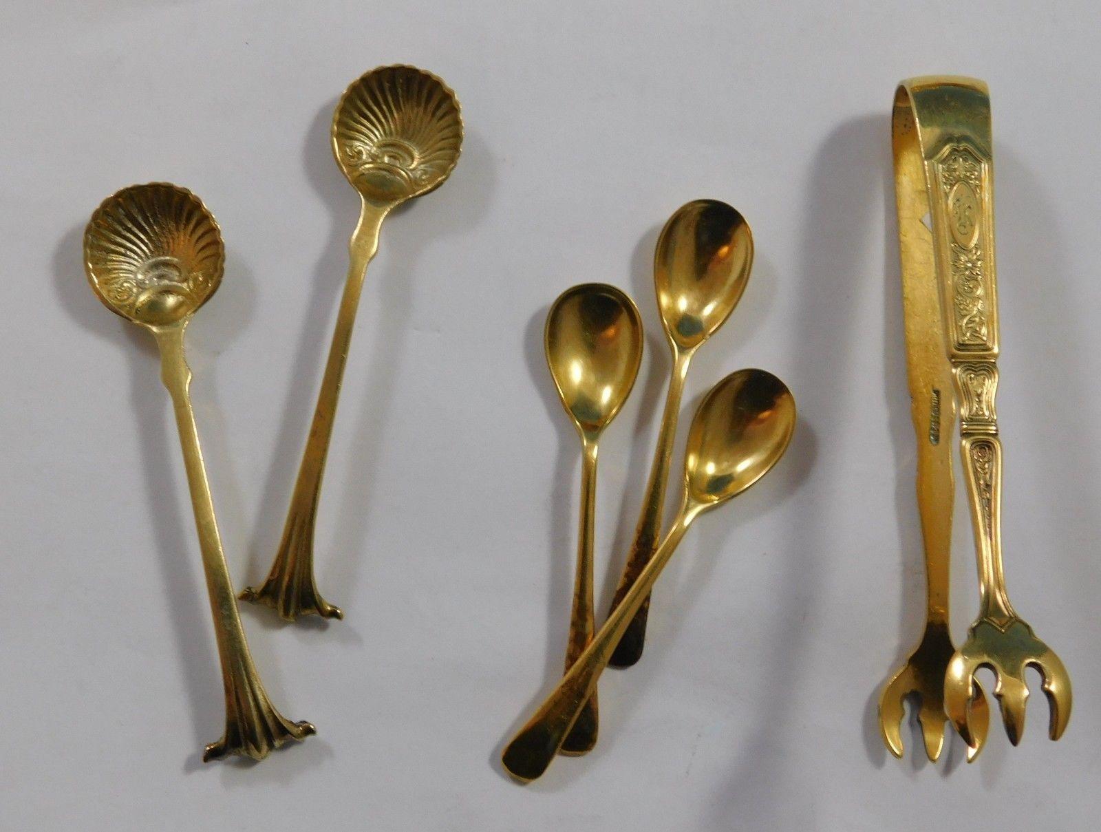 20th Century Tiffany & Co. Sterling Silver Table Set of 41 Pieces Vermeil with Monogram 