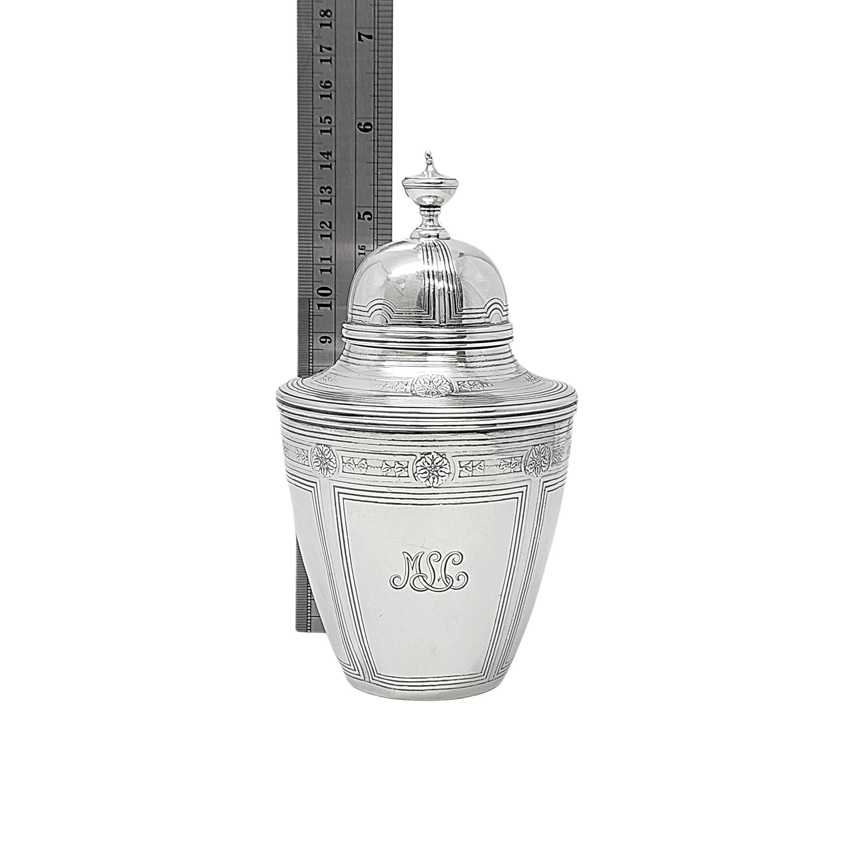 Tiffany & Co. Porta tè in argento sterling con Monogram #16850 in vendita 5
